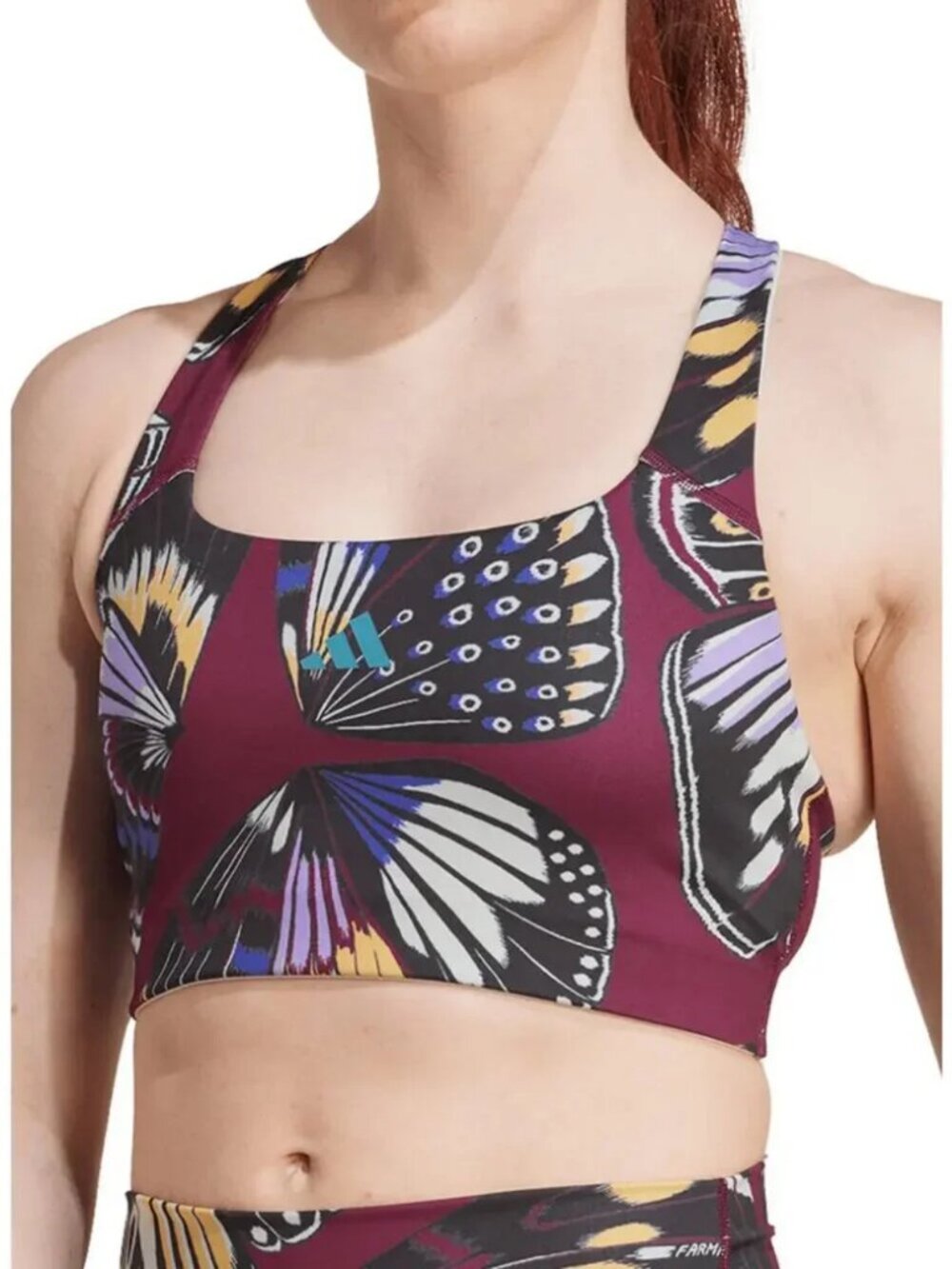 Adidas x Farm Rio "Butterfly" Sports Bra